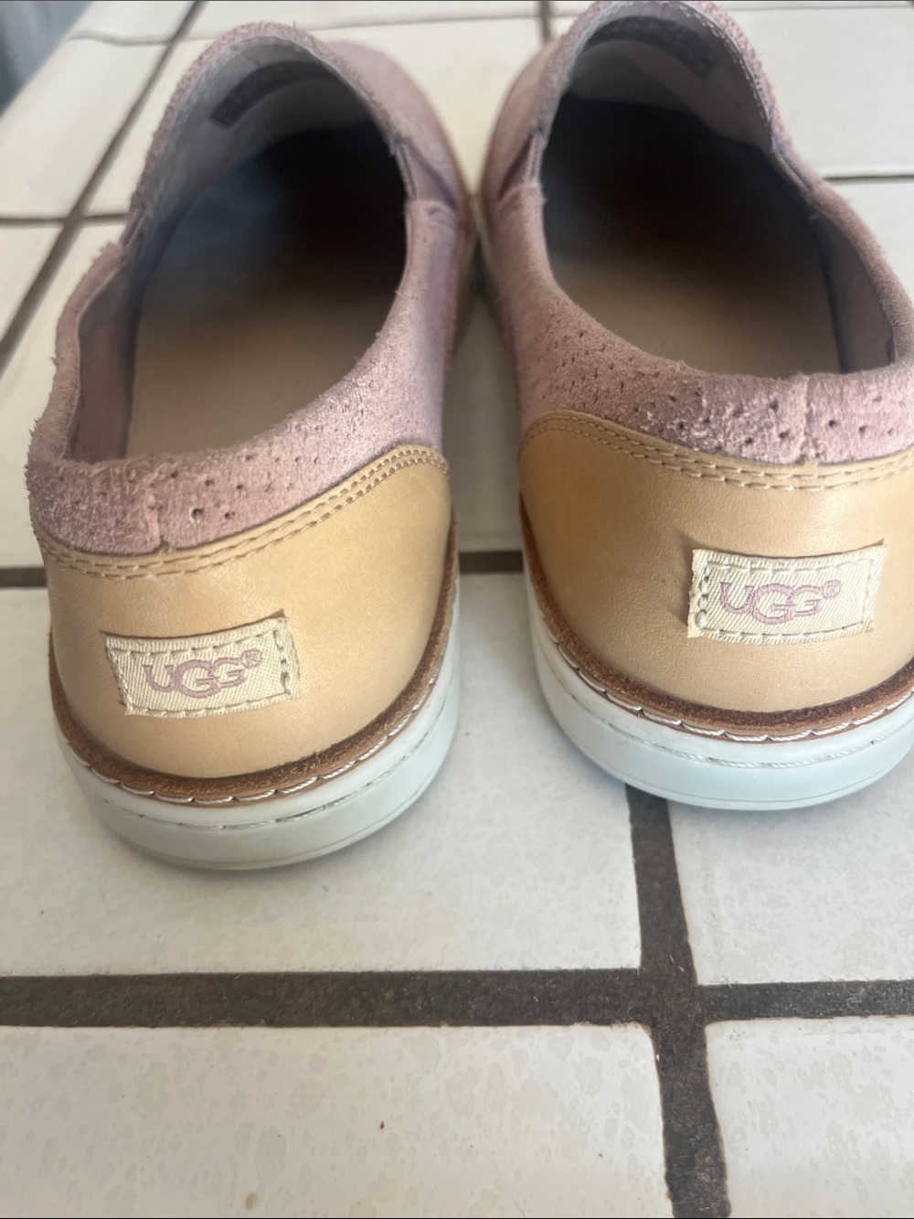 UGG Women's Perforated Slip-On Loafers in Dusty Pink - Picture 4 of 11